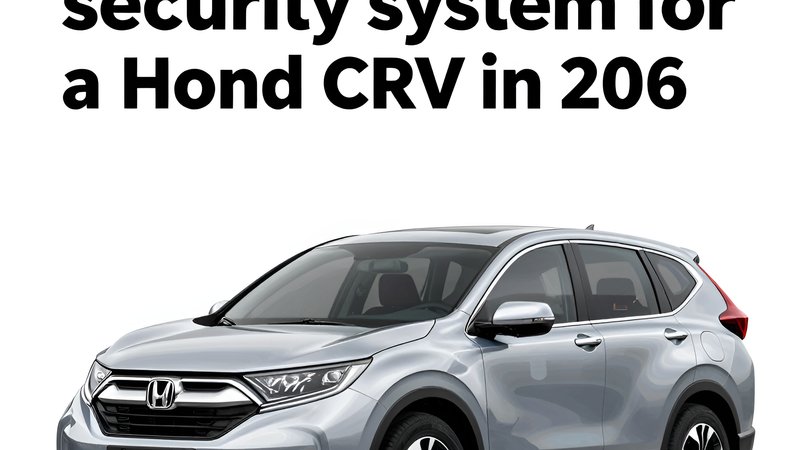 Современная охранная система для Honda CR-V в салоне тюнинга Аккурат Авто в Кемерово